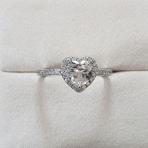 CZ Heart Ring